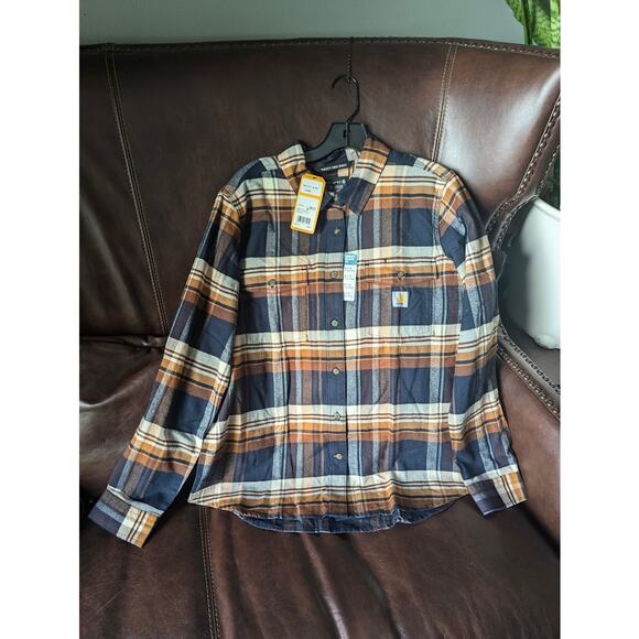 Carhartt Tops - Carhartt Women's TENCEL Fiber Series Relaxed Fit Long-Sleeve Flannel Shirt